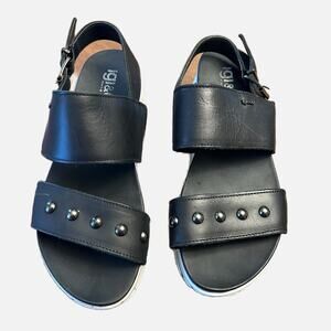 IGI & CO Platform Sandals Black & White Made in Italy Womans 38/US 6.5/7